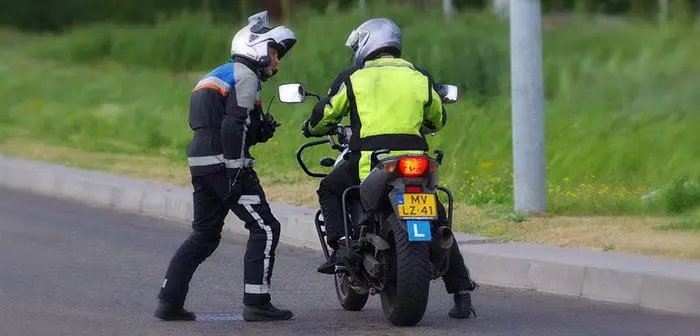 Motor rijles in Utrecht.