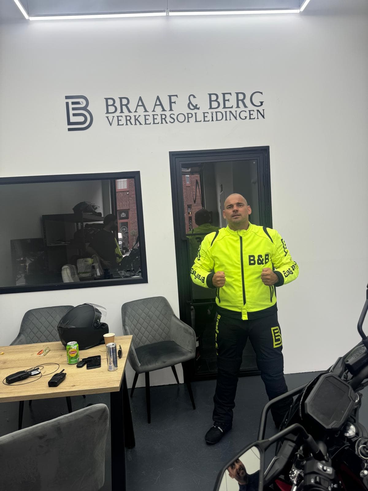 Motorrijles met Wesley Sneijder